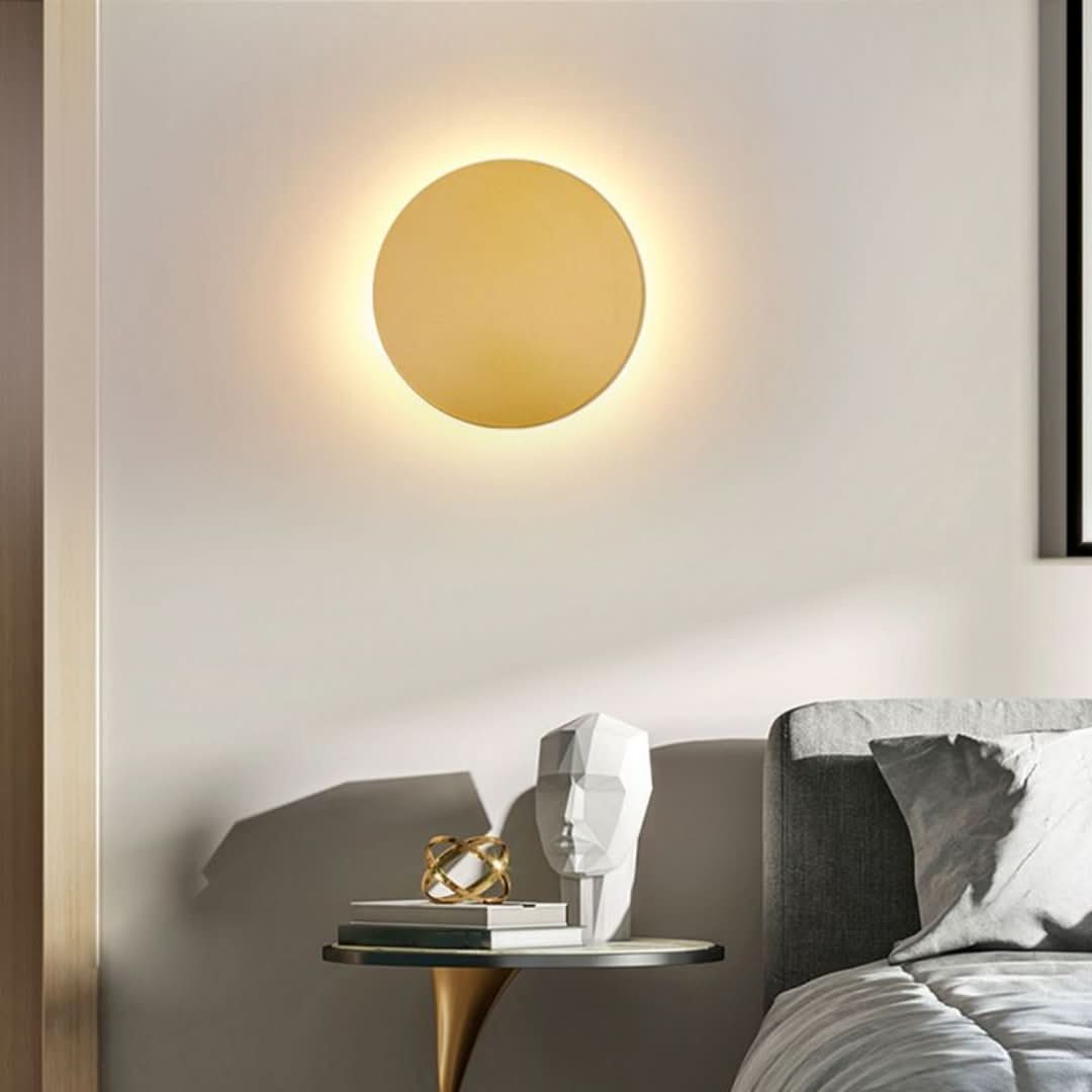 Glowaura - Lámpara de pared redonda moderna-Wall light-VyFlair