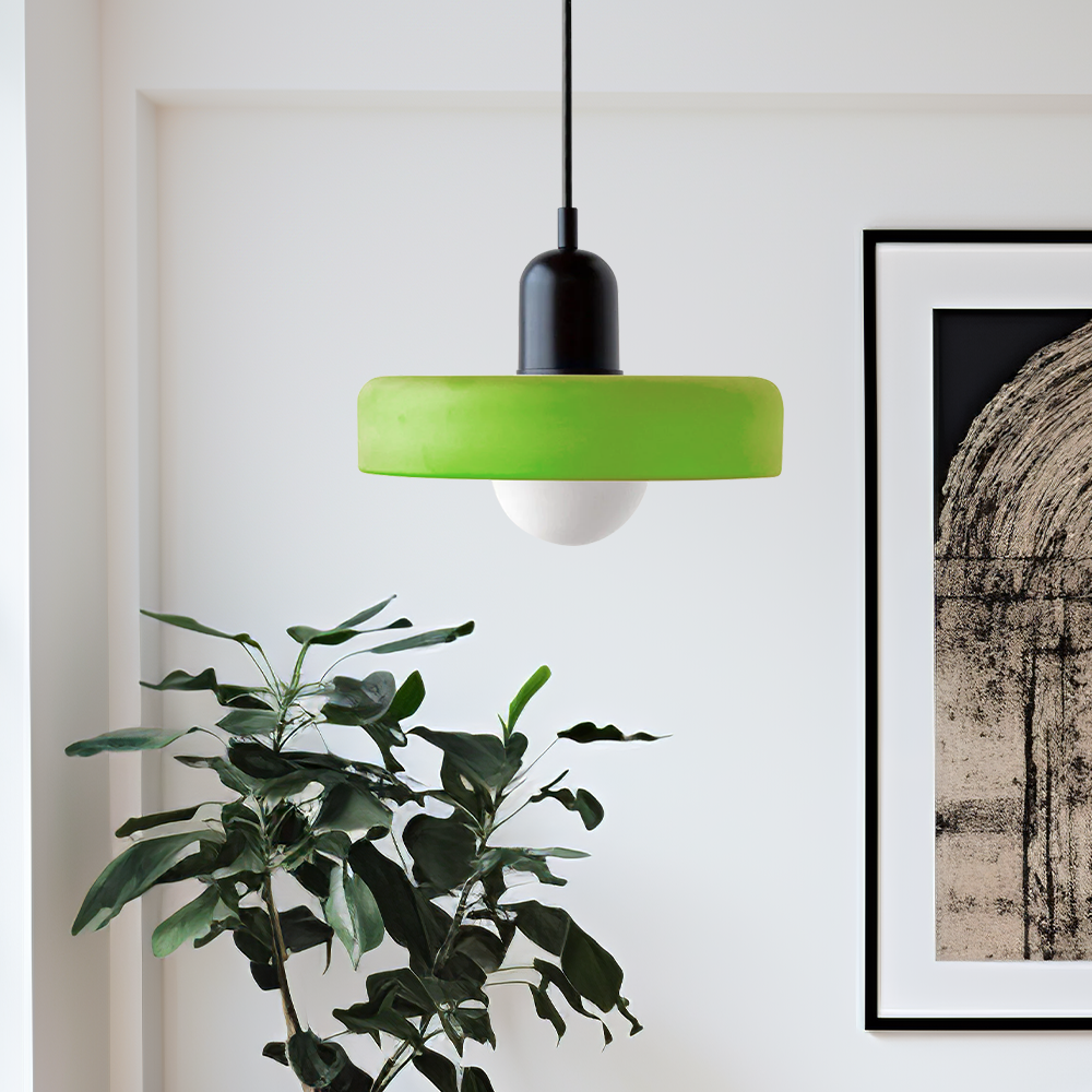 Lámpara colgante Bauhaus | Vidrio de color-Wall lamps & Ceiling lamps-VyFlair