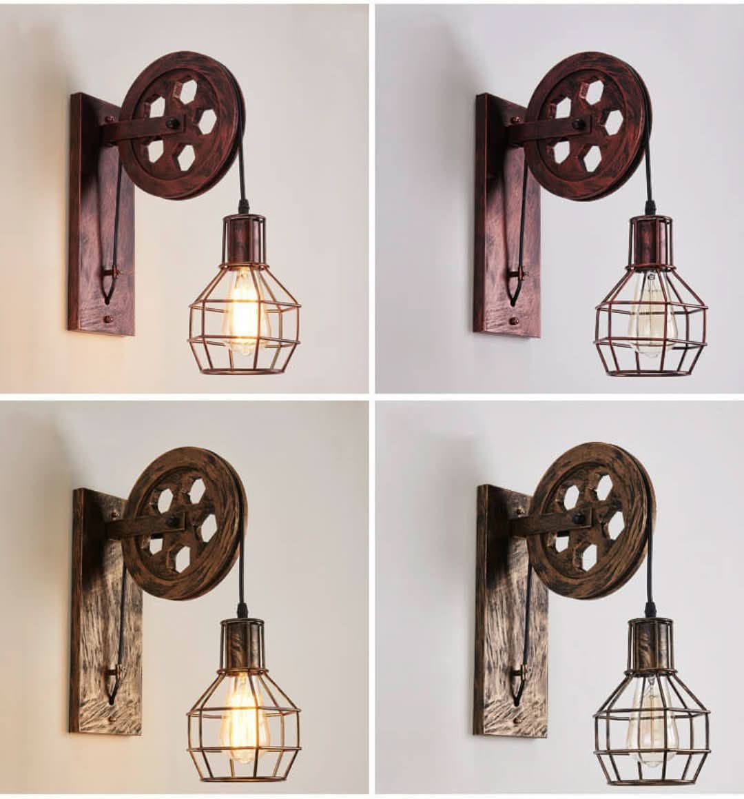 Lightcage - Lámpara de pared geométrica con pantalla de lámpara de hierro-Wall light-VyFlair