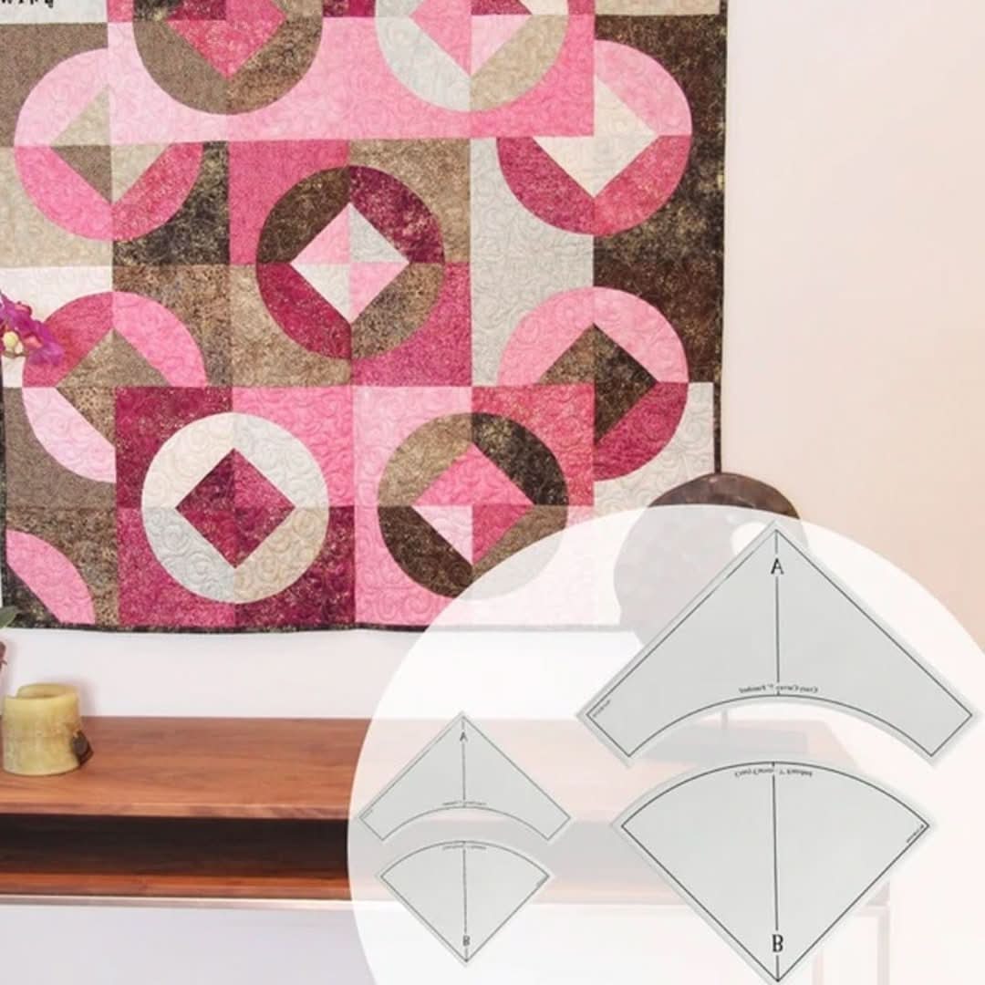 Conjunto de plantilla de edredón de arco rápido-Quilt Template Set-VyFlair
