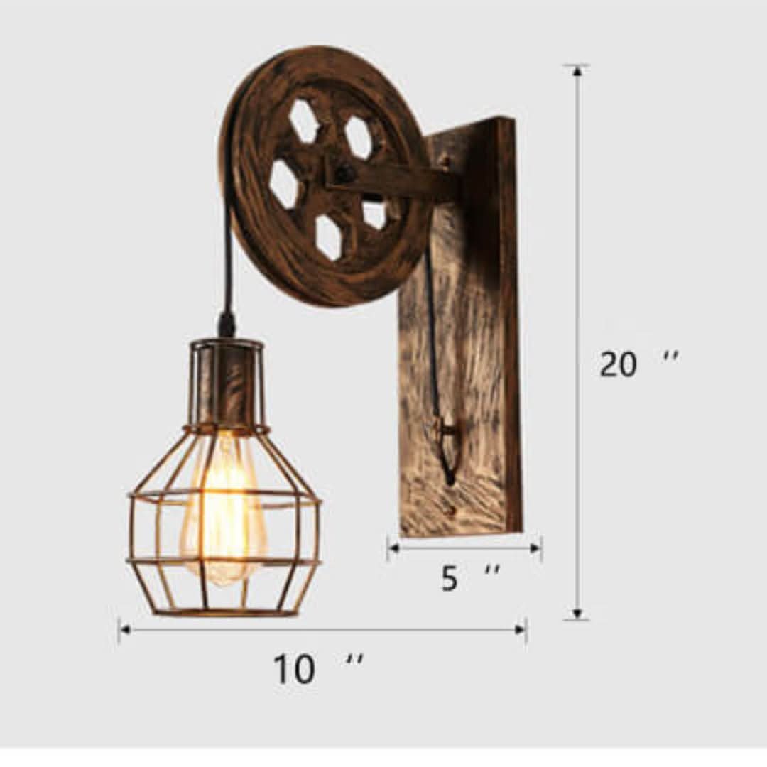 Lightcage - Lámpara de pared geométrica con pantalla de lámpara de hierro-Wall light-VyFlair