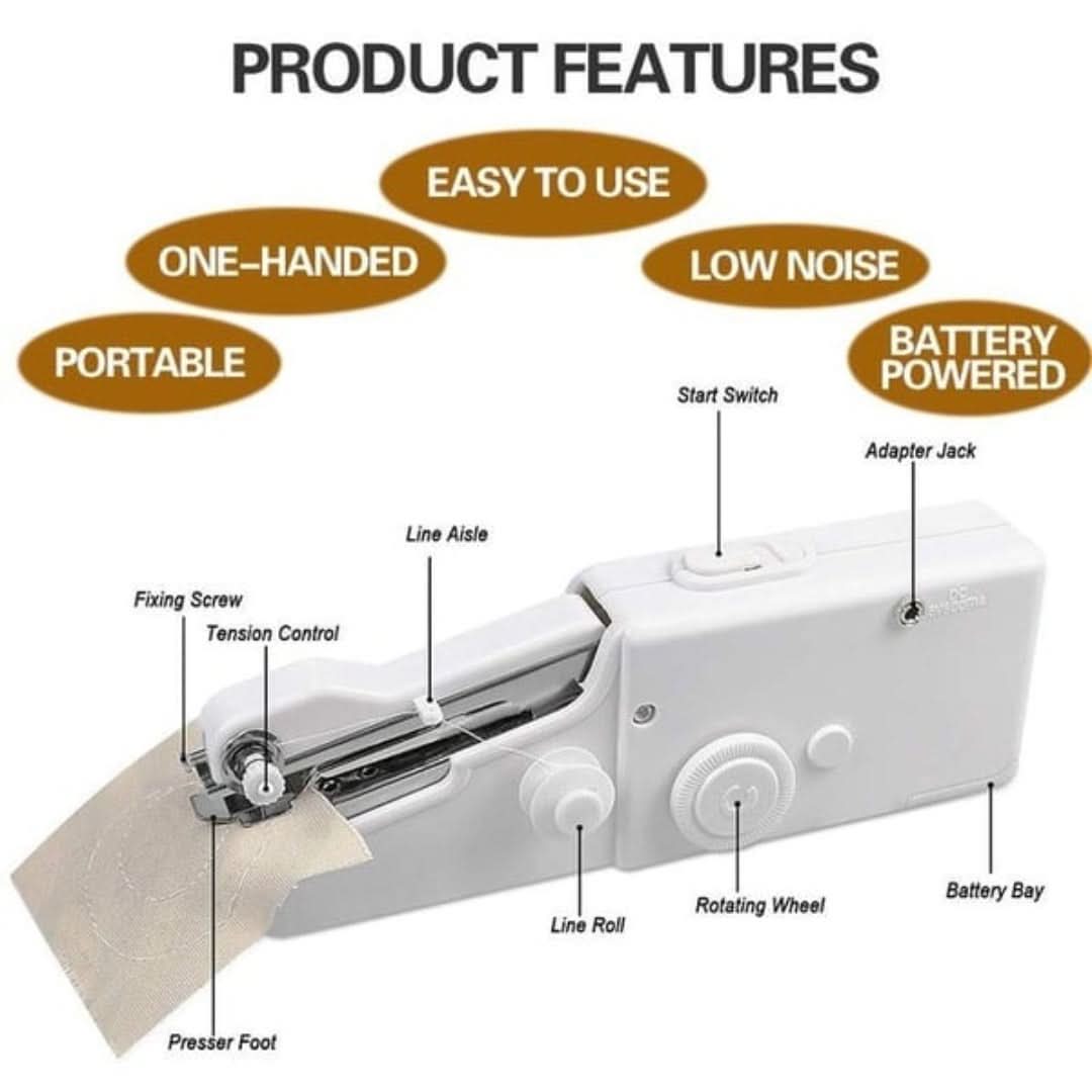 Quick Saw ™ - Máquina de costura portátil portátil-Portable Handheld Sewing Machine-VyFlair