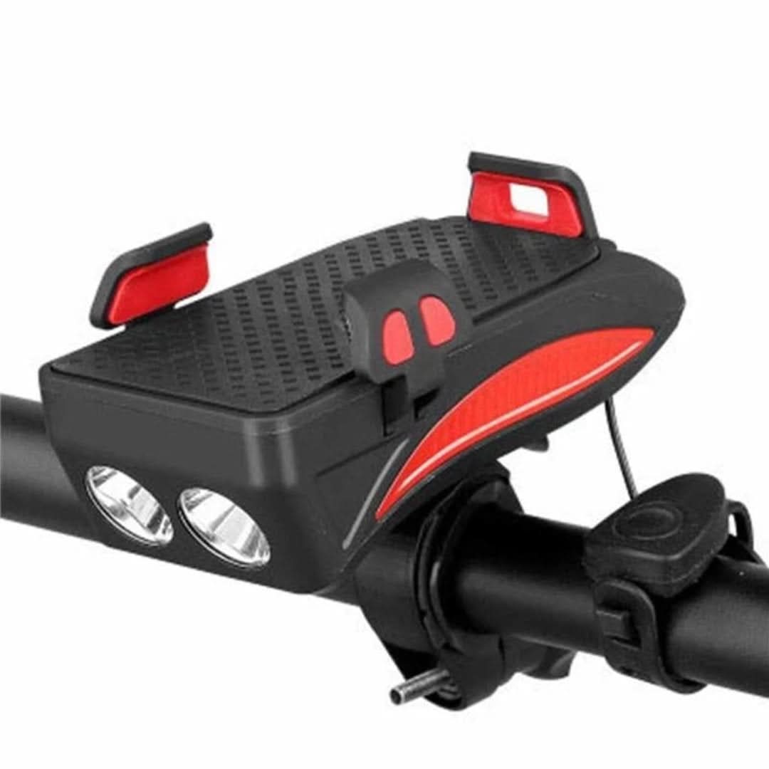 Soporte de teléfono móvil con luz de bicicleta-Phone Bracket-VyFlair