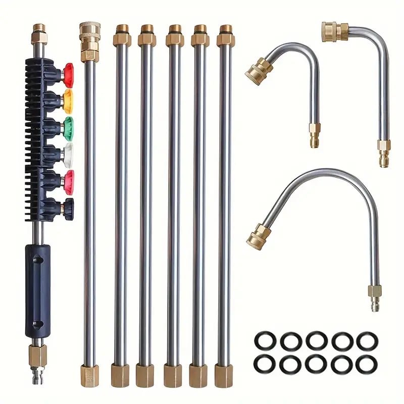 Varas Telescópicas Alta Presión 4000 PSI Limpieza - VyFlair