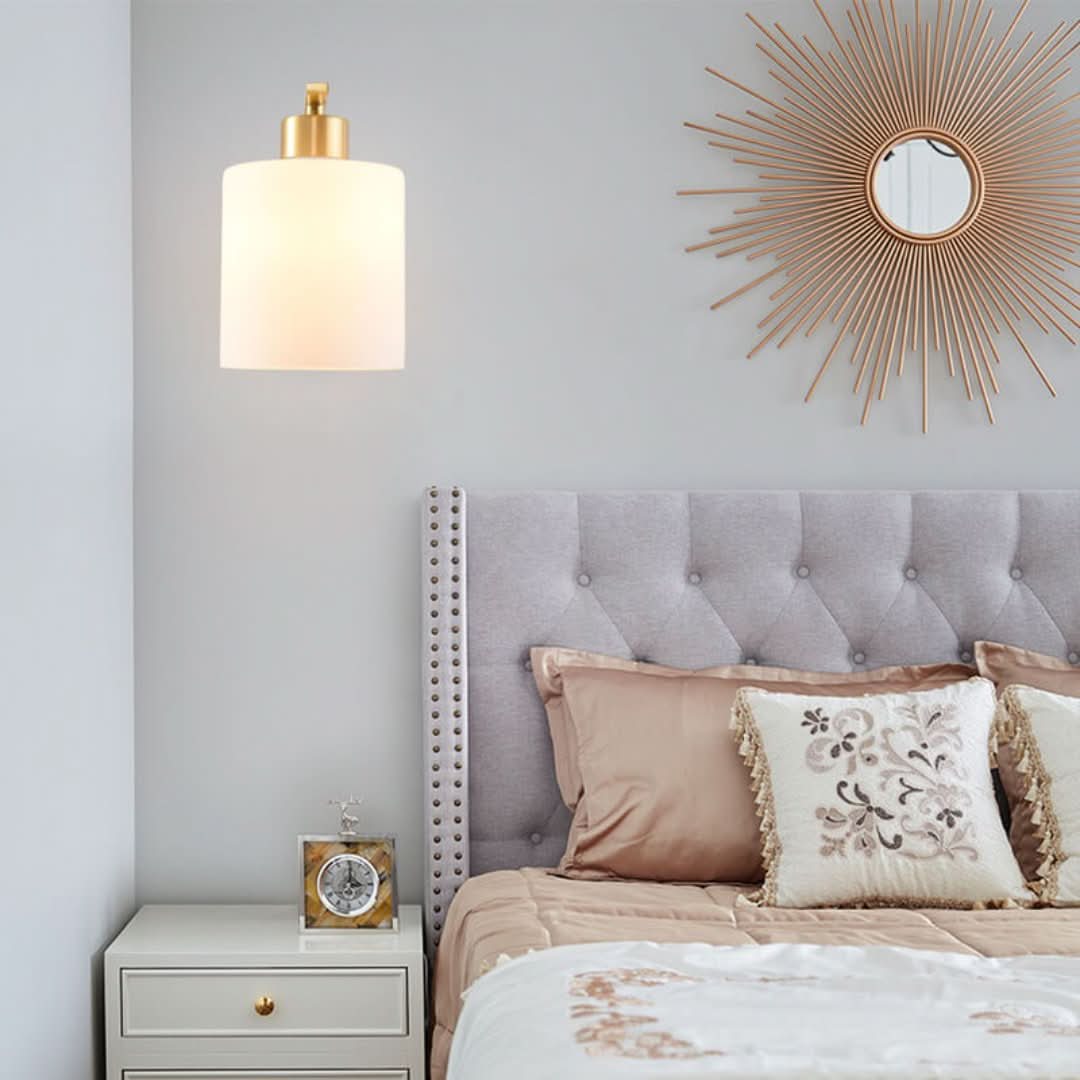 Light Glow - Lámpara de pared de vidrio elegante con forma cilíndrica-Wall light-VyFlair