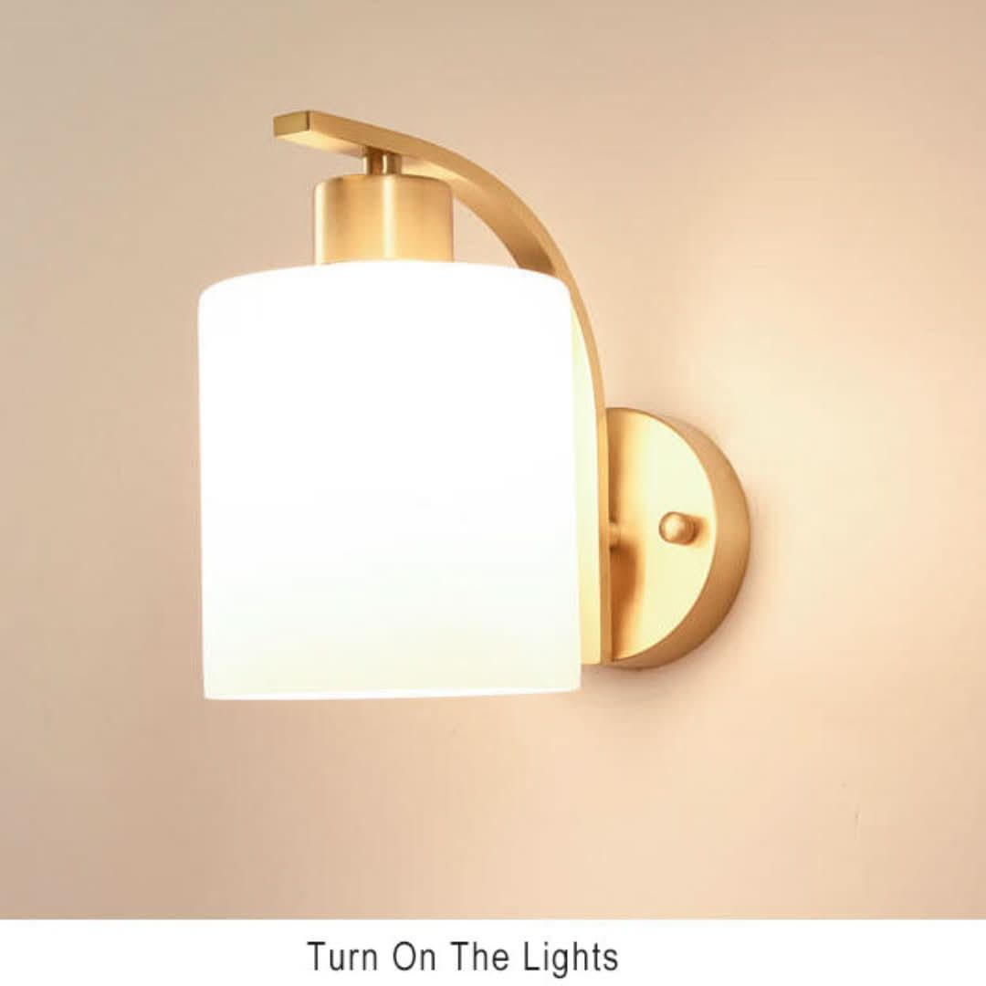 Light Glow - Lámpara de pared de vidrio elegante con forma cilíndrica-Wall light-VyFlair