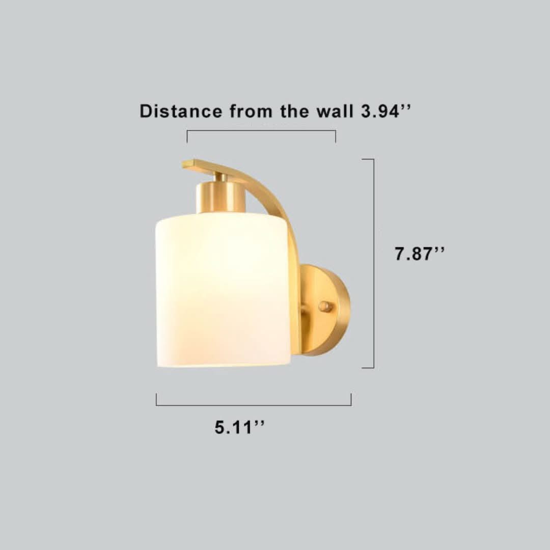 Light Glow - Lámpara de pared de vidrio elegante con forma cilíndrica-Wall light-VyFlair