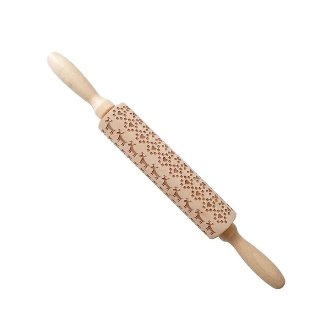 Roller de masa con impresión navideña-Kitchen & Dining-VyFlair