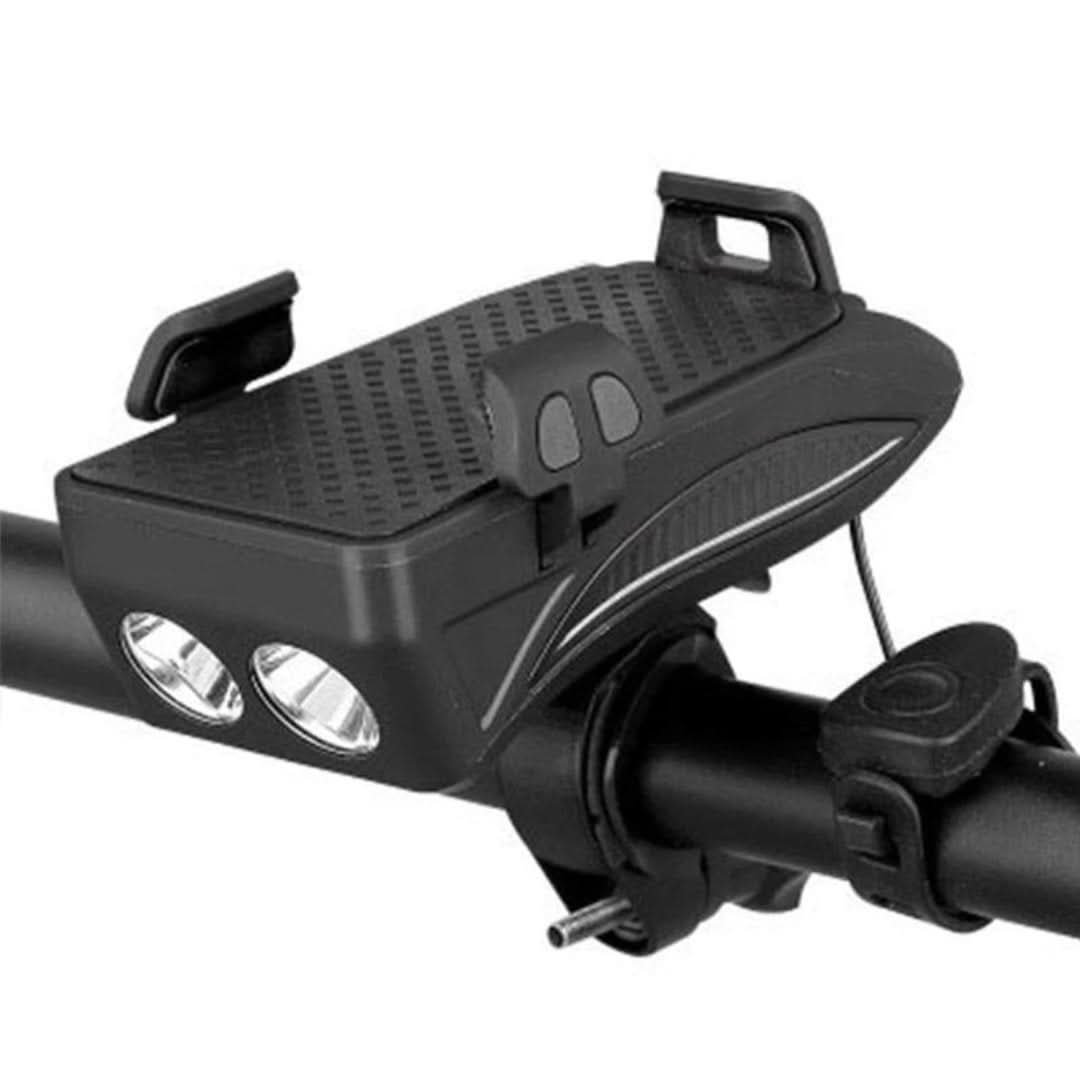 Soporte de teléfono móvil con luz de bicicleta-Phone Bracket-VyFlair