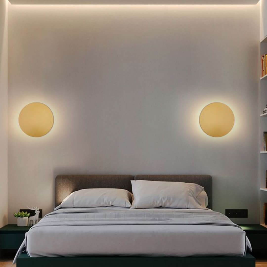 Glowaura - Lámpara de pared redonda moderna-Wall light-VyFlair