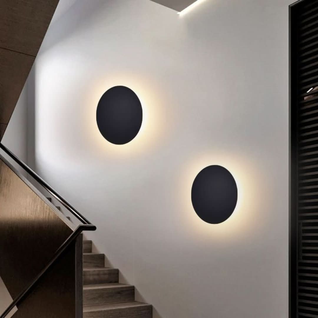 Glowaura - Lámpara de pared redonda moderna-Wall light-VyFlair