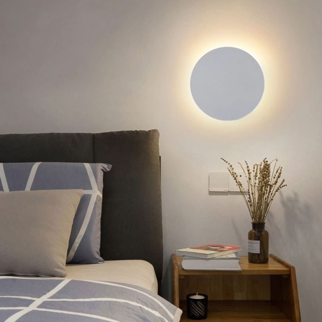 Glowaura - Lámpara de pared redonda moderna-Wall light-VyFlair