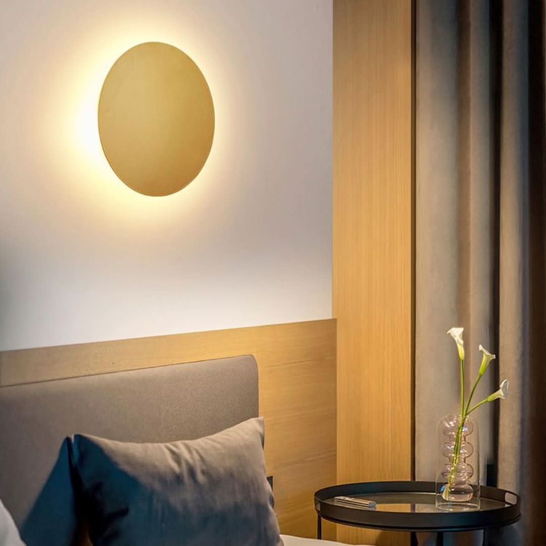Glowaura - Lámpara de pared redonda moderna-Wall light-VyFlair