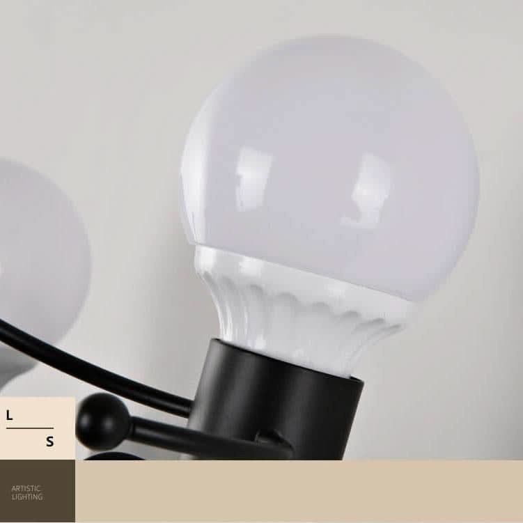 Artivillain - Forjada lámpara de pared de hierro con 1 luz-Wall lamps & Ceiling lamps-VyFlair