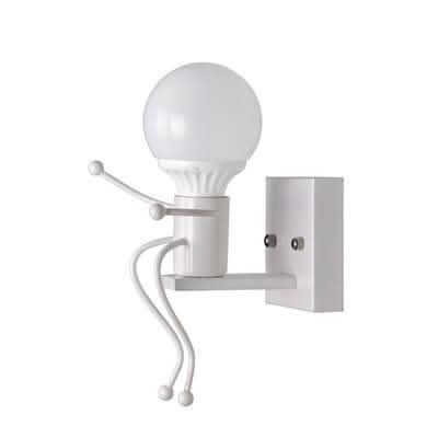 Artivillain - Forjada lámpara de pared de hierro con 1 luz-Wall lamps & Ceiling lamps-VyFlair