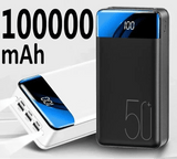 Banco de Energía de Ultra-Alta Capacidad de 100,000mAh con Carga Súper Rápida – Cargador Portátil para Teléfonos, Tabletas y Laptops