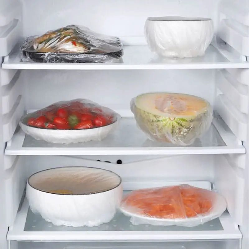 Tapas elásticas plásticas reutilizables para alimentos (100 pcs) - VyFlair
