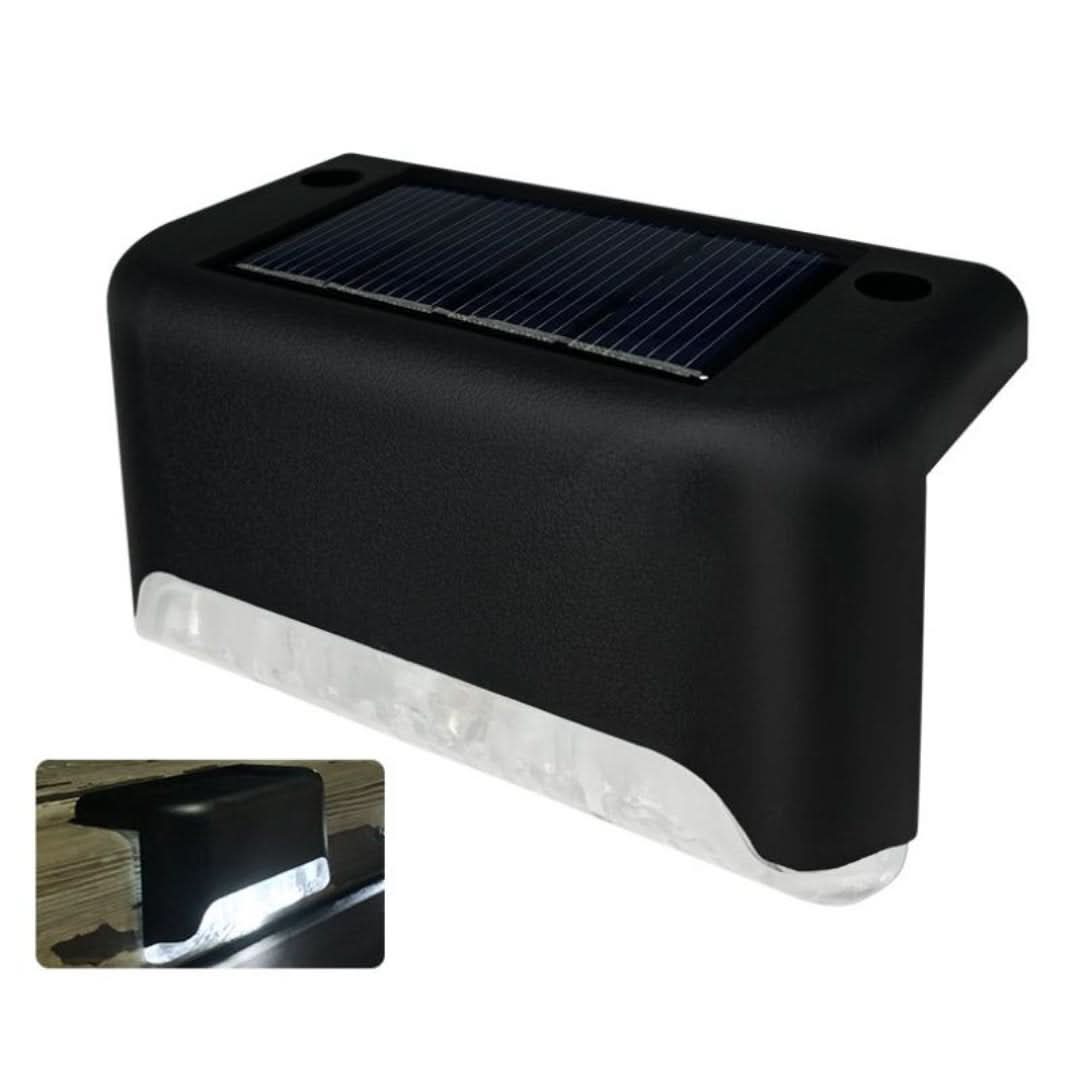 Iluminación solar de escaleras al aire libre (4 piezas)-Outdoor Lighting-VyFlair