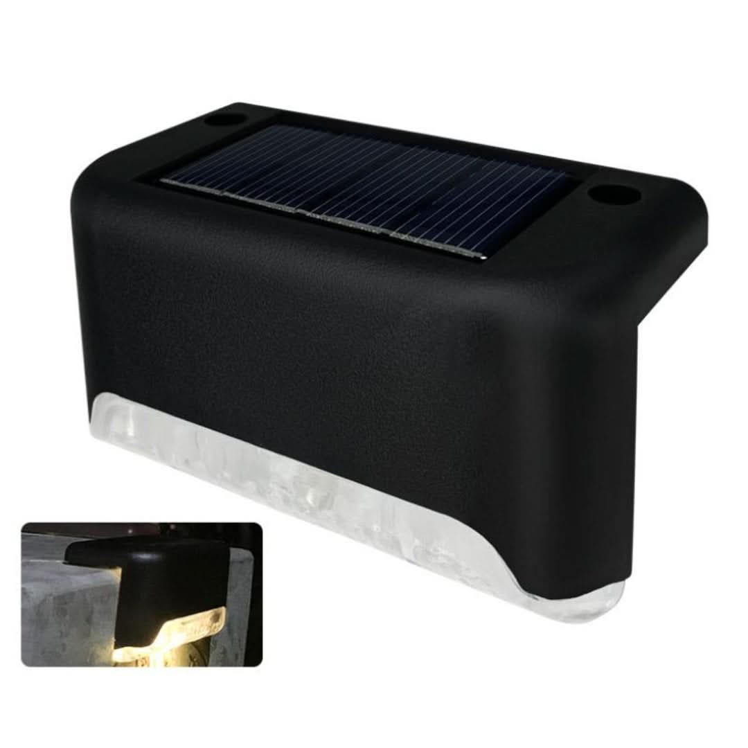 Iluminación solar de escaleras al aire libre (4 piezas)-Outdoor Lighting-VyFlair