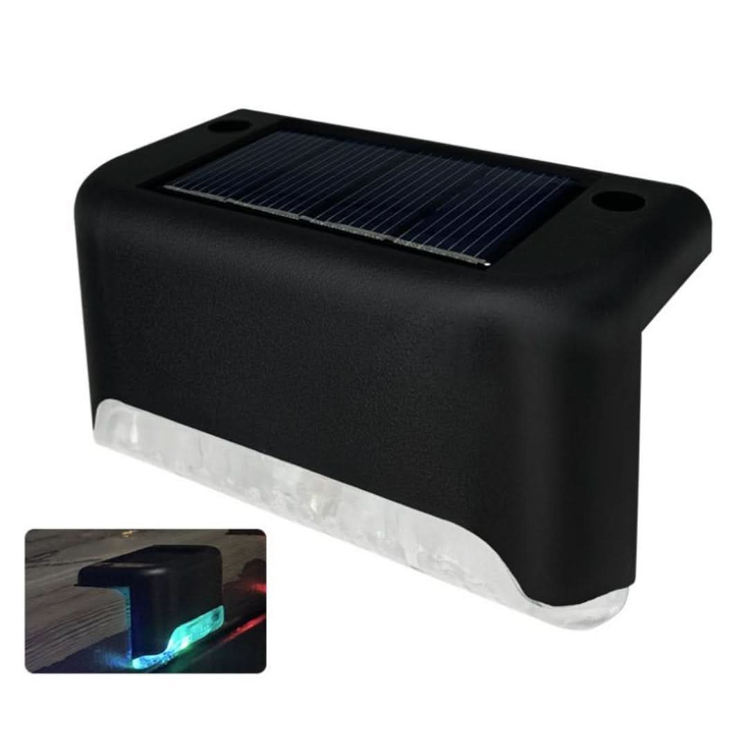 Iluminación solar de escaleras al aire libre (4 piezas)-Outdoor Lighting-VyFlair