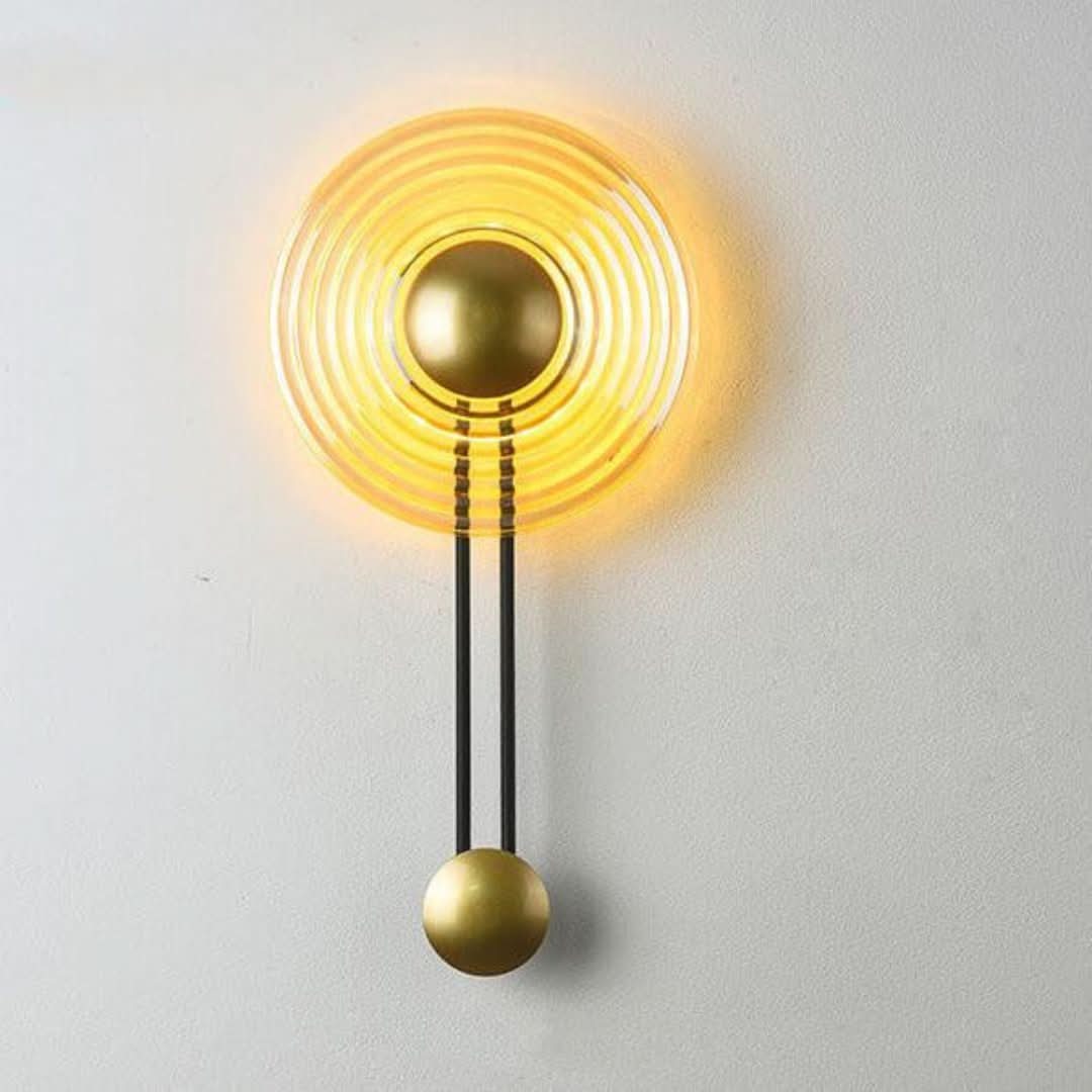 Luxlight - Moderna luz de pared LED de 1 círculo con brazo-Wall light-VyFlair