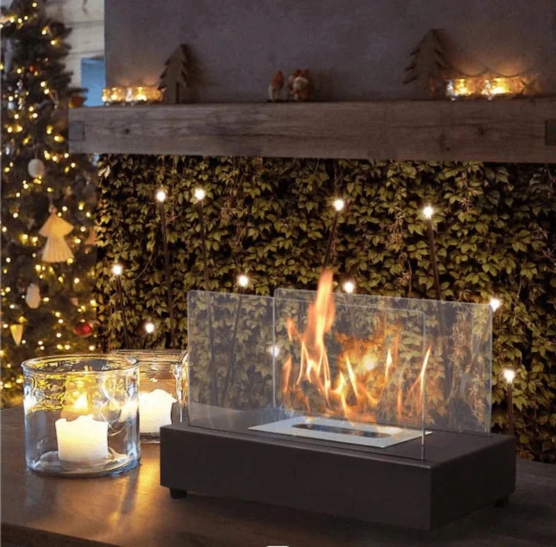 Infernolux: ¡disfruta de la calidez y el estilo con la chimenea portátil de Infernolux!-Portable Fireplace-VyFlair