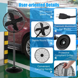 Ventilador de Pedestal 16" Oscilante Ajustable 3 Velocidades - VyFlair