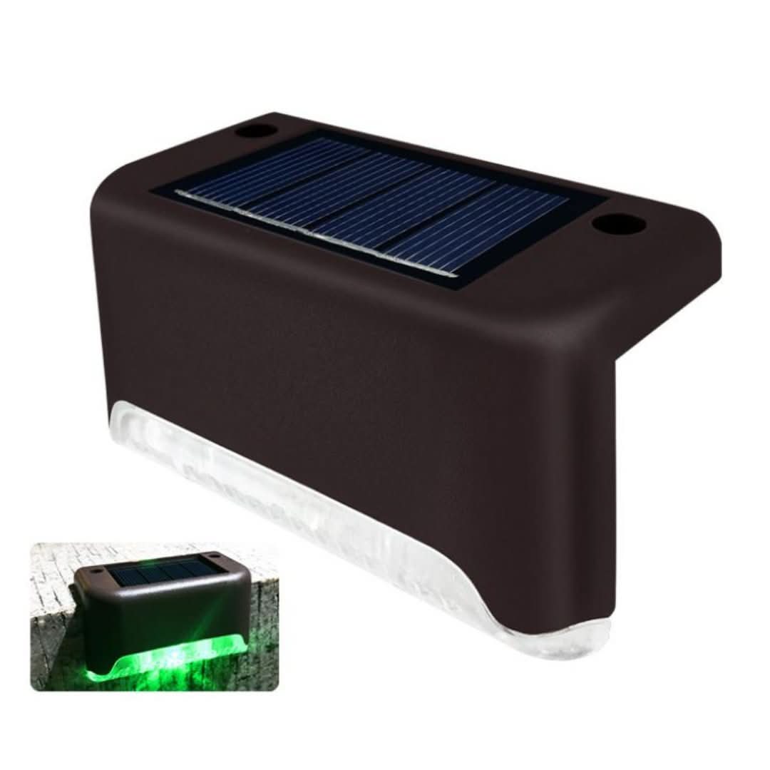 Iluminación solar de escaleras al aire libre (4 piezas)-Outdoor Lighting-VyFlair