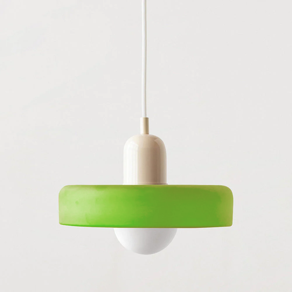 Lámpara colgante Bauhaus | Vidrio de color-Wall lamps & Ceiling lamps-VyFlair