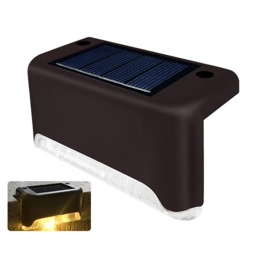 Iluminación solar de escaleras al aire libre (4 piezas)-Outdoor Lighting-VyFlair