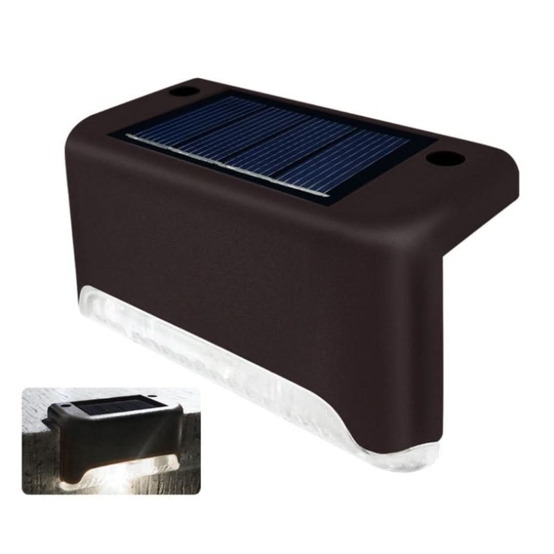 Iluminación solar de escaleras al aire libre (4 piezas)-Outdoor Lighting-VyFlair