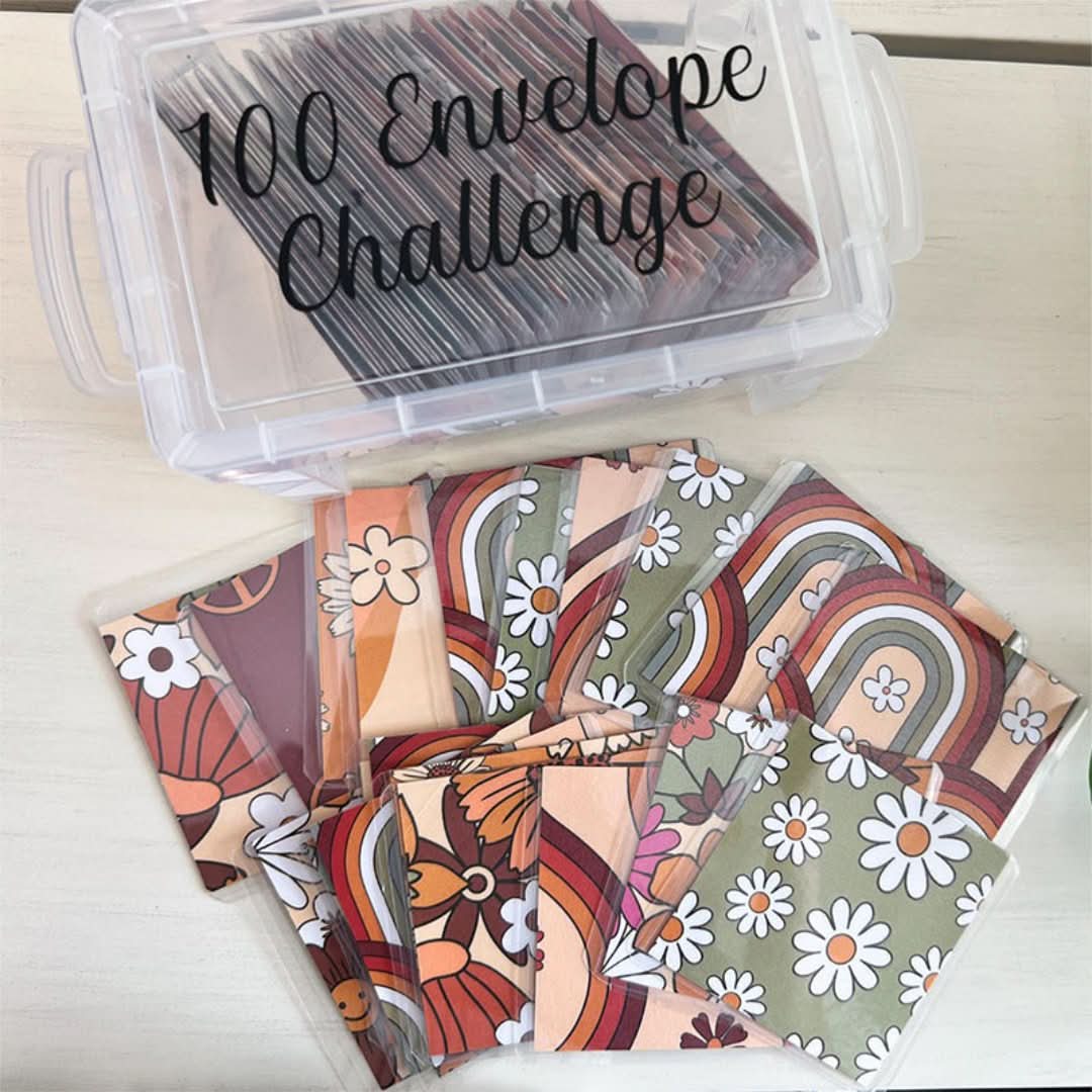 Box de desafío establecido con 100 sobres-Envelopes-VyFlair