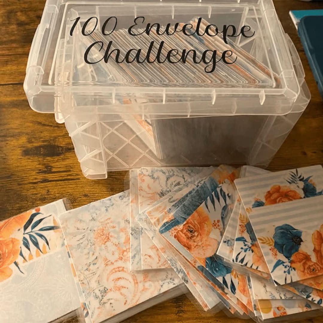 Box de desafío establecido con 100 sobres-Envelopes-VyFlair