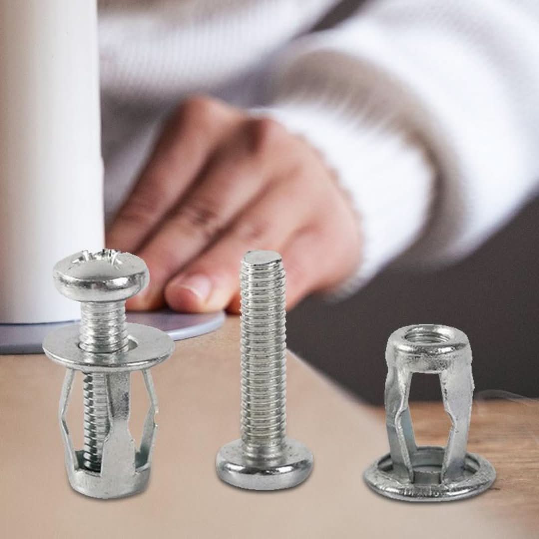 Tuercas de corona con tornillo (20 PC)-Crown Nuts-VyFlair