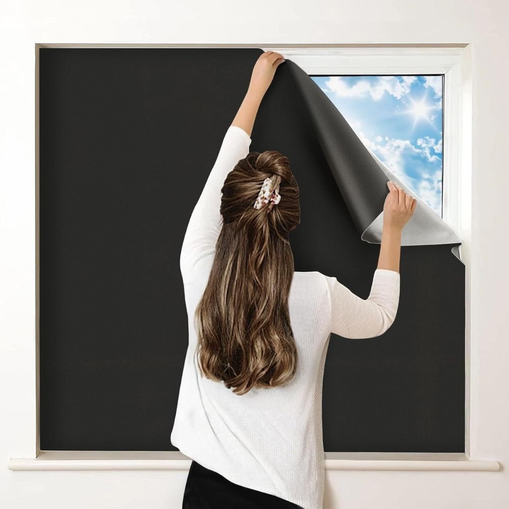 Cortina Adhesiva de Oscurecimiento Total para Ventanas - VyFlair