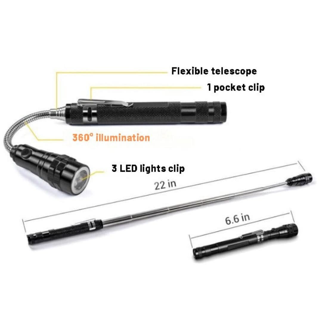 Linterna telescópica magnética-Flashlight-VyFlair