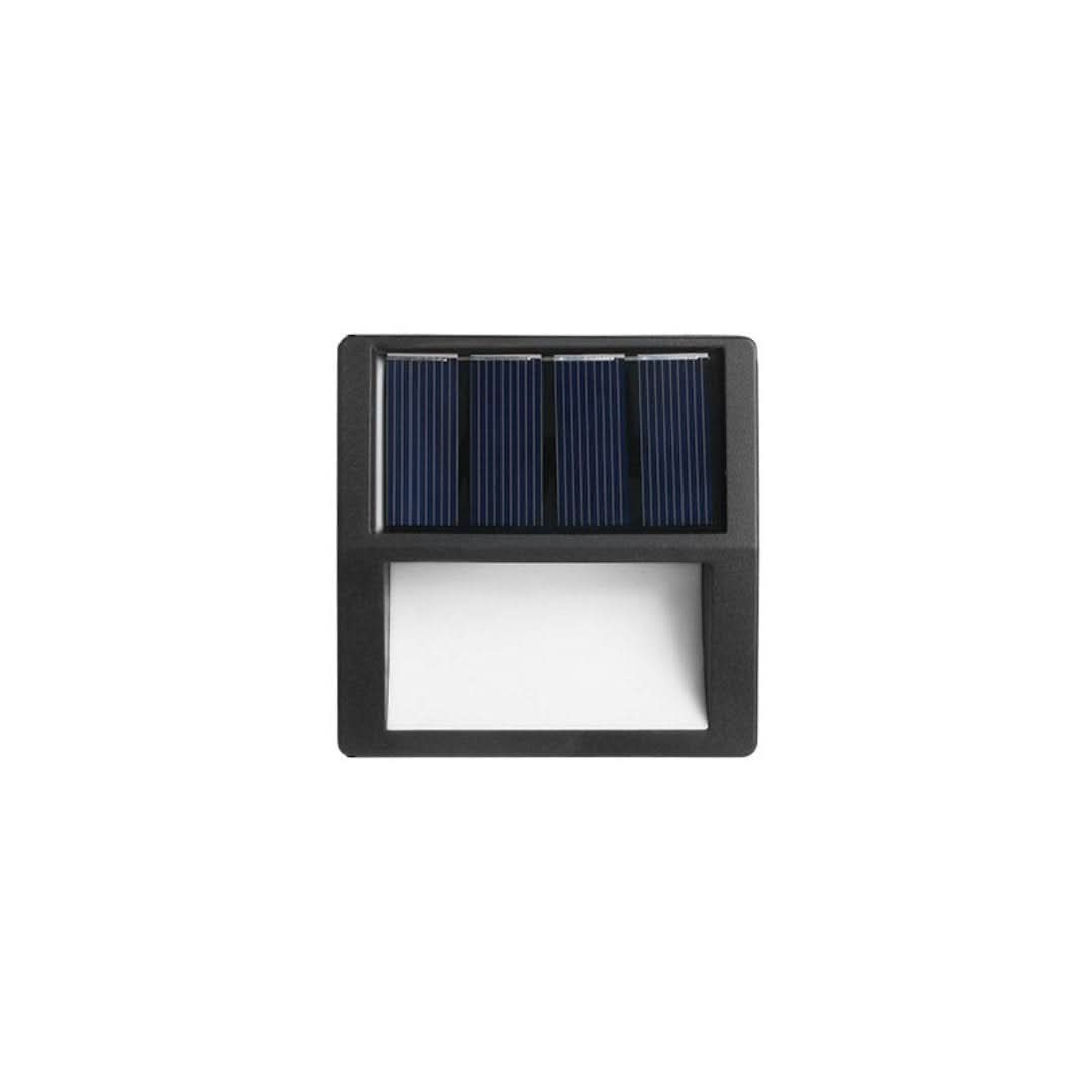 Ecobright: luces de patio solar LED impermeables para exteriores, redondos y cuadrados-Wall light-VyFlair