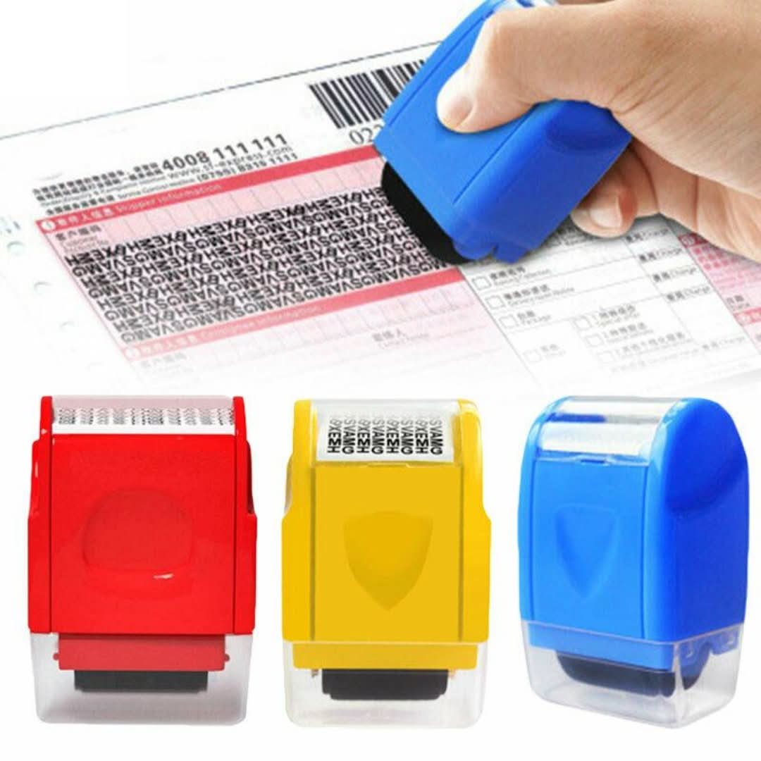 Sello de rodillo con sello de privacidad-Roller Stamp-VyFlair