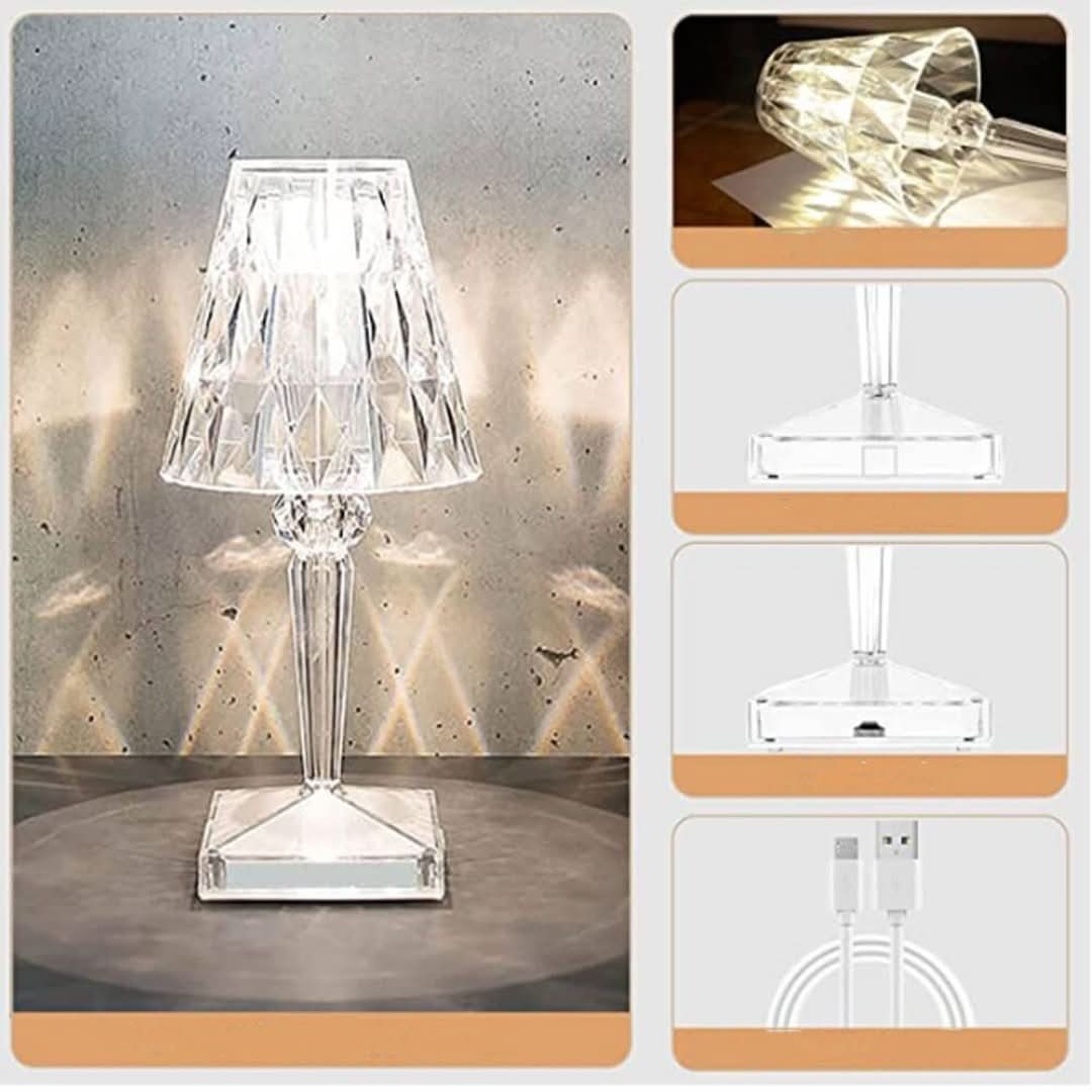 Lámpara de mesa de cristal-Table lamp-VyFlair