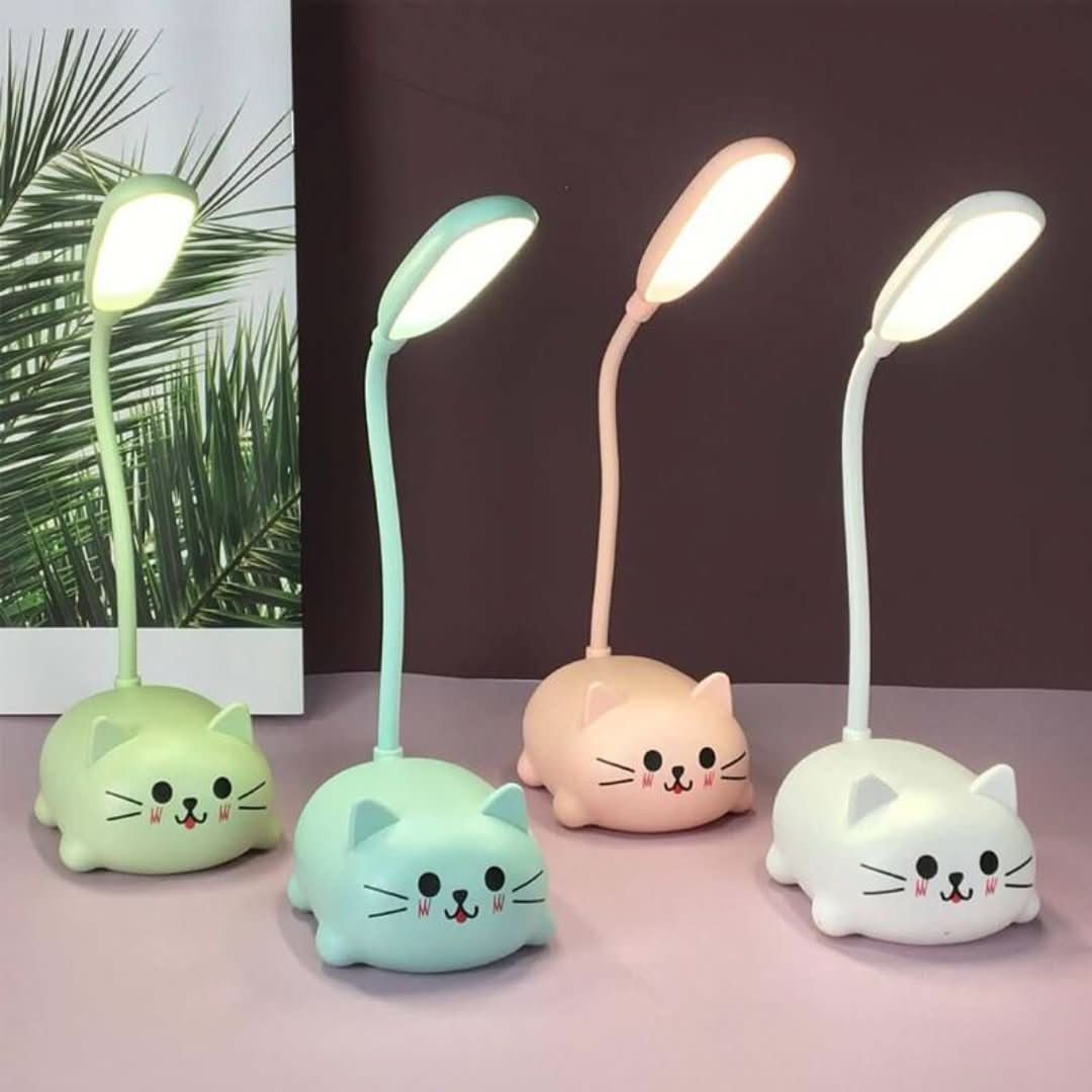 Lámpara de escritorio LED de dibujos animados de gato-Lamp-VyFlair