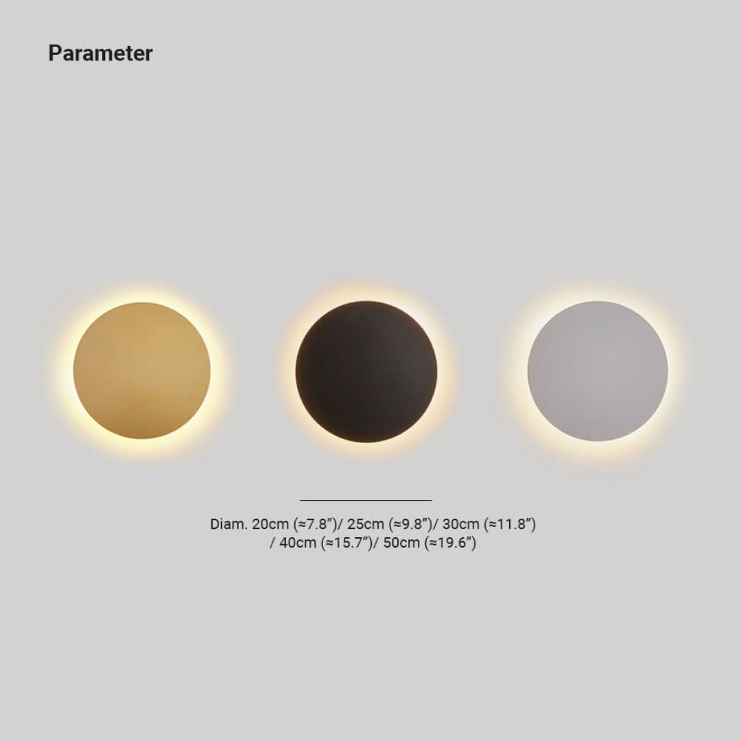 Glowaura - Lámpara de pared redonda moderna-Wall light-VyFlair