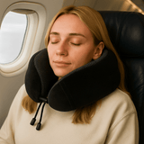 Almohada de Viaje para Cuello - Espuma Viscoelástica AirRest - Ergonómica - VyFlair