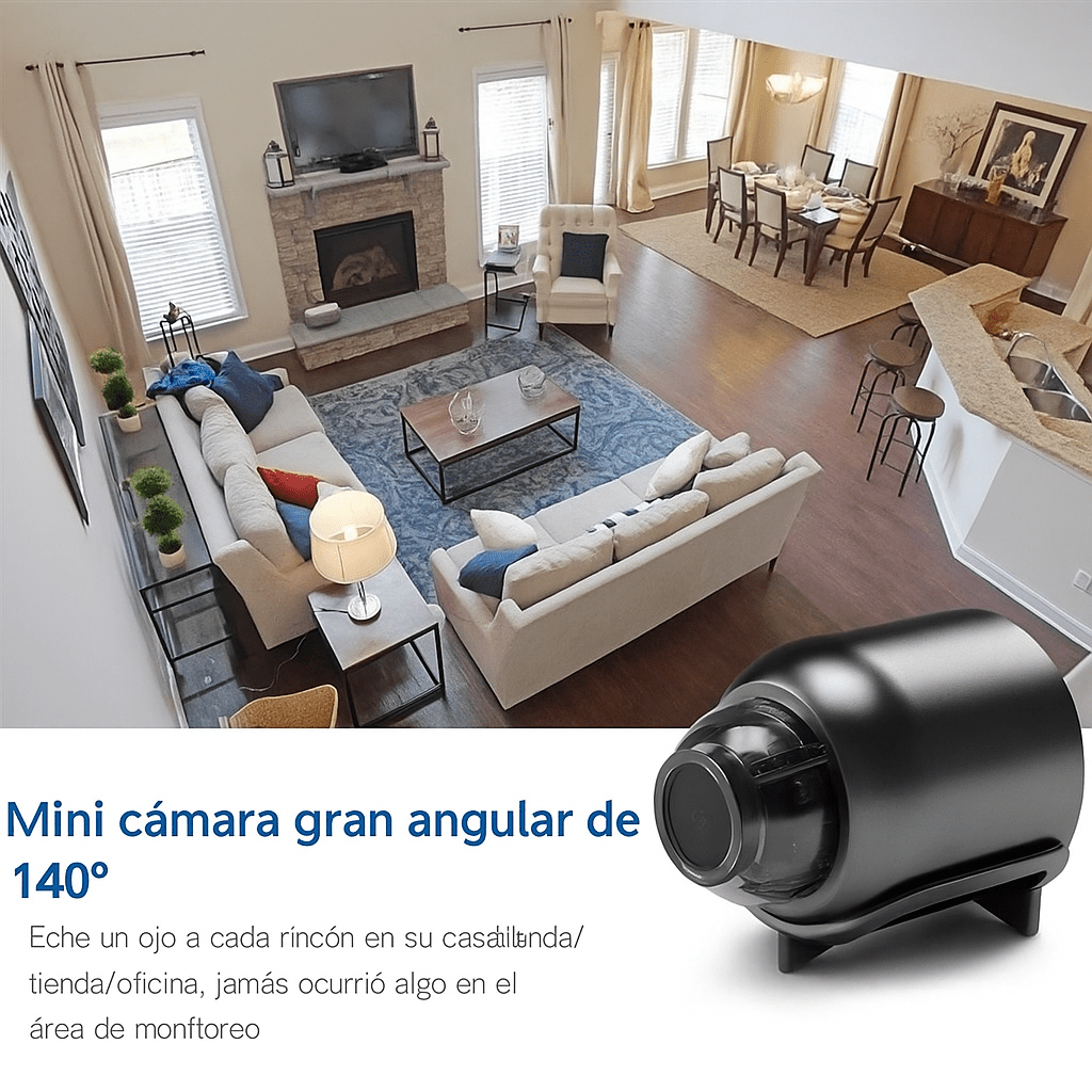 Mini Cámara WiFi 5G HD 1080p Seguridad Discreta - VyFlair