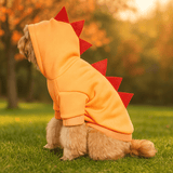 Sudadera de Halloween Dinosaurio para Perro - Forro Polar Cálido - Disfraz Divertido - VyFlair