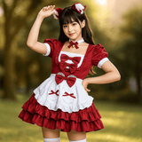 Disfraz de Camarera Halloween - Mini Cosplay Volantes Talla Grande - VyFlair