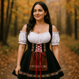 Ropa de Halloween Bavaroise - Talla Grande - Mangas Abullonadas - Mini - VyFlair
