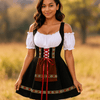 Ropa de Halloween Bavaroise - Talla Grande - Mangas Abullonadas - Mini - VyFlair