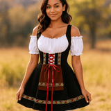 Ropa de Halloween Bavaroise - Talla Grande - Mangas Abullonadas - Mini - VyFlair