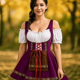 Ropa de Halloween Bavaroise - Talla Grande - Mangas Abullonadas - Mini - VyFlair