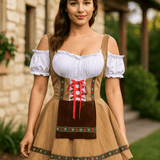 Ropa de Halloween Bavaroise - Talla Grande - Mangas Abullonadas - Mini - VyFlair